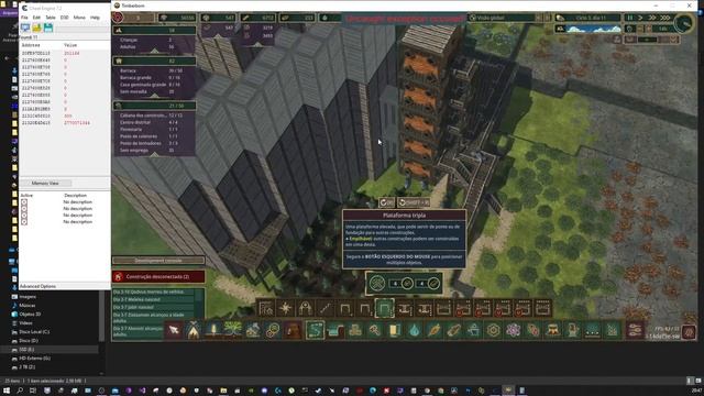 Timberborn + Cheat Engine + Dev Console