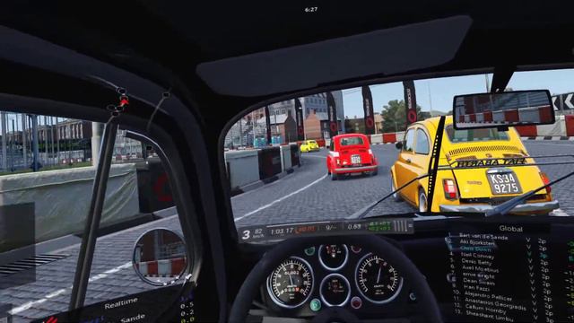 Vintage Abarth Race 3 @ Highlands Short, Assetto Corsa, Abarth 595 SS Stage 2 смотреть онлайн