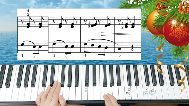 Маленькой Ёлочке Полный Разбор на Пианино Для начинающих+ НОТЫ🎵Легко Просто