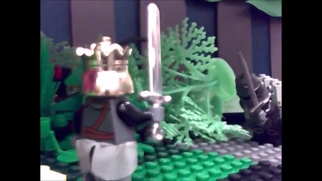 Lego "Monty Python and the Holy Grail" Black Knight Scene смотреть онлайн