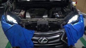 Lexus NX 200t 250 300 300h 2015-2021 car headlight replacement LED to triple LED modified cars