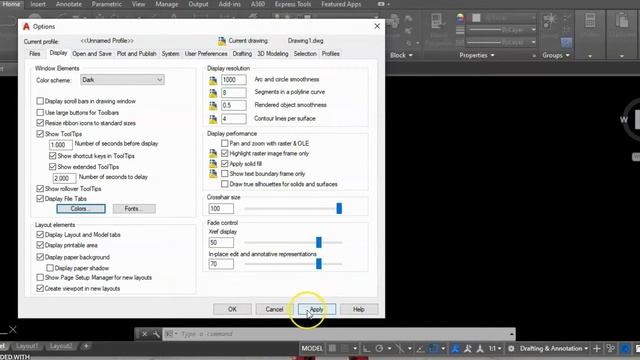 How to change Crosshair Color in AutoCAD смотреть онлайн