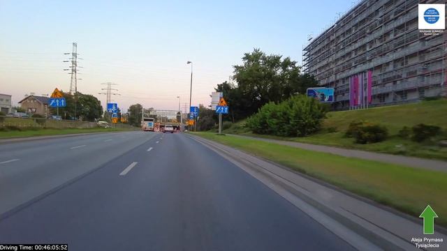 Warsaw I DRIVING Through WARSAW Downtown I SUMMER DRIVE I SUNSET I Warszawa I 4K I 60 Fps