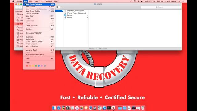 DriveSavers Post Data Recovery Support Video 09 - Restoring iTunes Backup from iPhone Recovery-Mac смотреть онлайн