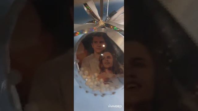 новогодний подарок-шар с фото