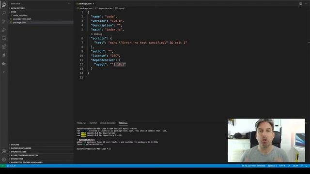 Node MySQL Create Connection to a Database using Javascript смотреть онлайн