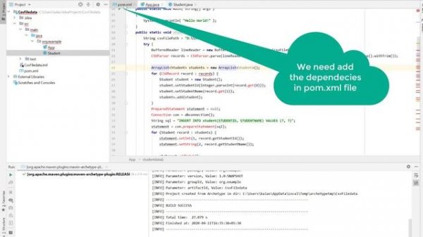 How To Read Data From .CSV File and store into mysql Database Using intellij IDE | Maven Project.