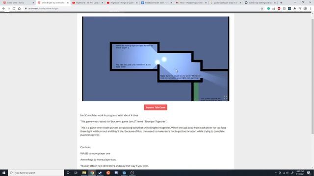 Making a game for Brackey's game jam 2021.1 - Shine Bright смотреть онлайн