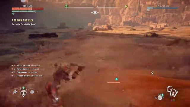 Horizon Zero Dawn : Rock Breaker VS Aloy first meet battle смотреть онлайн
