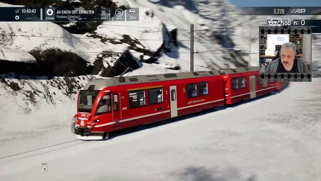 Livestream TSW4 | [RVG] Bernina Linie Ospizio Bernina - Tirano | Aufzeichnung Vom 16.01.2024 #tsw4