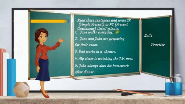 Grammar Lesson: Present Simple vs Present Continuous ( textbook Focus)