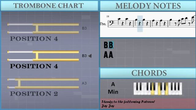 How to play Pigstep (Minecraft) by Lena Raine on Trombone (Tutorial) смотреть онлайн
