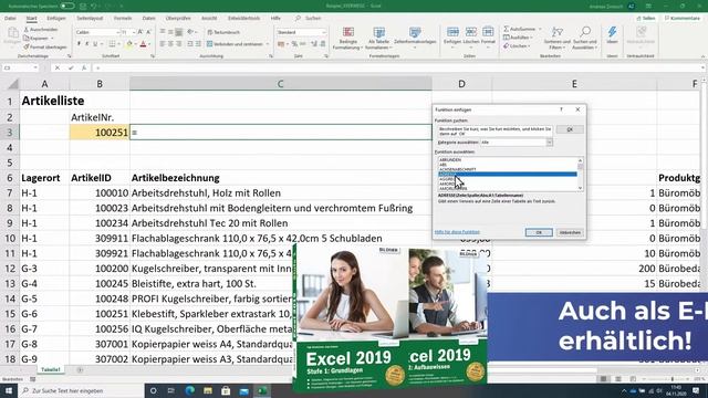 Excel 365: Spare Dir viel Zeit und benutze den XVERWEIS, um Daten aus einer Tabelle herauszufiltern смотреть онлайн