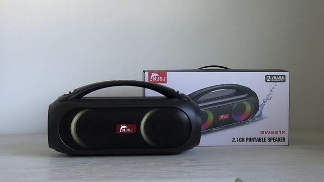 NJSJ GW521X Portable Bluetooth speaker review and demo смотреть онлайн
