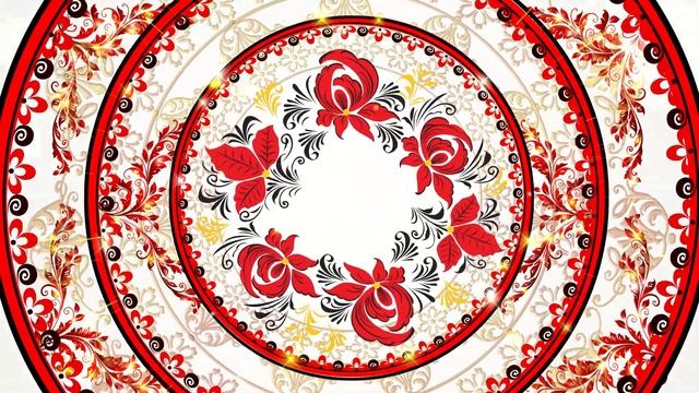ХОХЛОМА на белом фоне, HD, 4K. ФУТАЖ #футаж #хохлома смотреть онлайн