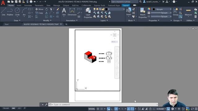 Como passar do Model para o Layout do AutoCAD смотреть онлайн