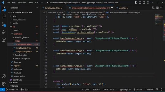 React TypeScript - 12: Exercise-Create and Delete Records смотреть онлайн