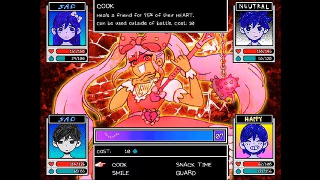 Beating Sweetheart using observe? (lvl 17 itemless toastless) [OMORI] смотреть онлайн