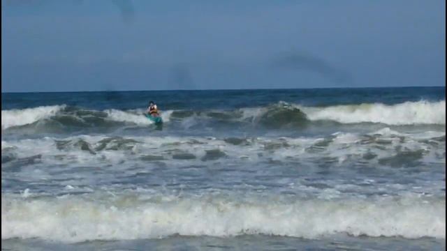 Sea Kayaking in Corolla, NC in storm surge смотреть онлайн