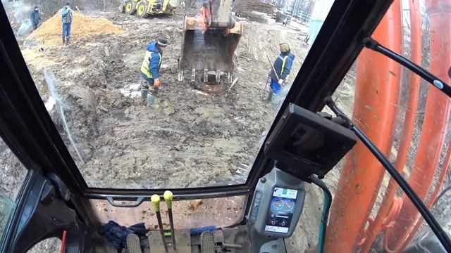 Работа на экскаваторе в первый раз. смотреть онлайн