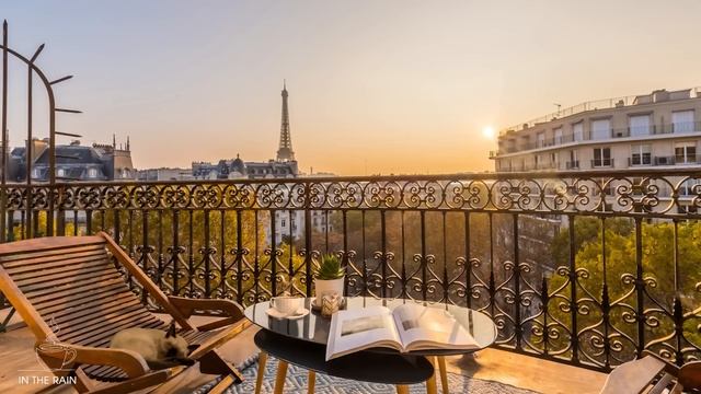 атмосфера парижского кафе с сладкой джазовой музыкой и фортепианной музыкой босса-нова для отдыха смотреть онлайн