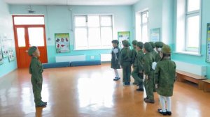 Смотр строя и песни. Детский сад «Хараасгай»