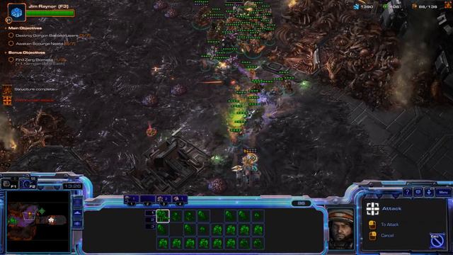 StarCraft 2 HotS Randomizer Campaign Mission 8 - Fire in the Sky смотреть онлайн