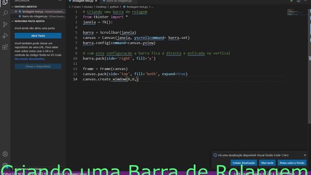 Criando barra de rolagem em python смотреть онлайн