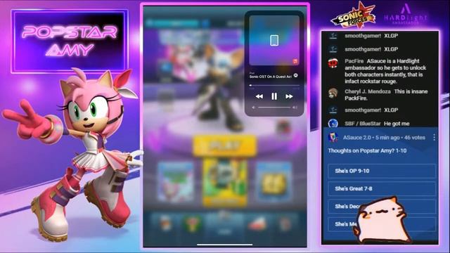 ? Popstar Amy & Rockstar Rouge Live Showcase | Sonic Forces Speed Battle #110 смотреть онлайн