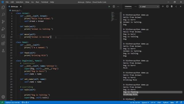14.7 Multiple Inheritance | Python in Sinhala смотреть онлайн