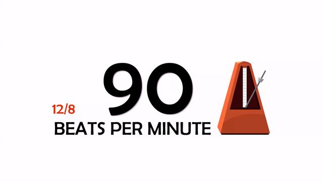 90 BPM 12/8 Metronome смотреть онлайн