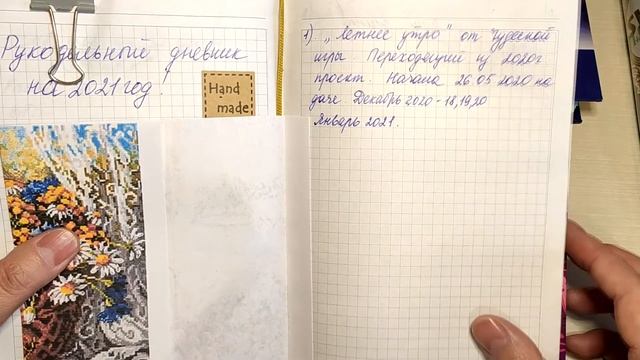 Рукодельный и читательский дневники, пятибук. Немного истории и планы на 2021 год смотреть онлайн
