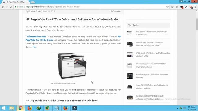Download HP PageWide Pro 477dw Driver and Software for Windows & Mac смотреть онлайн