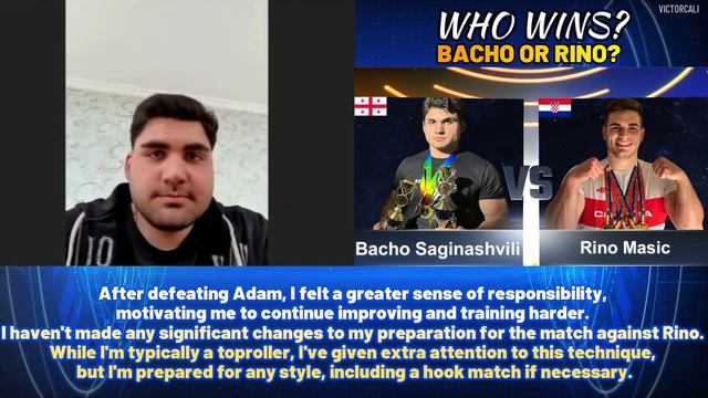 Bacho Saginashvili Talks About His Supermatch Against Rino Masic
