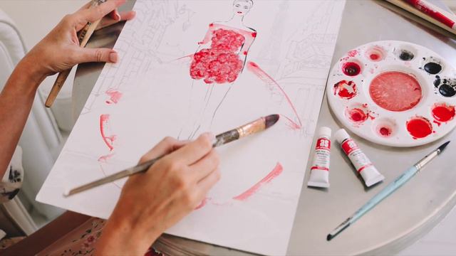 Kerrie Hess painting Peony Rose Couture смотреть онлайн