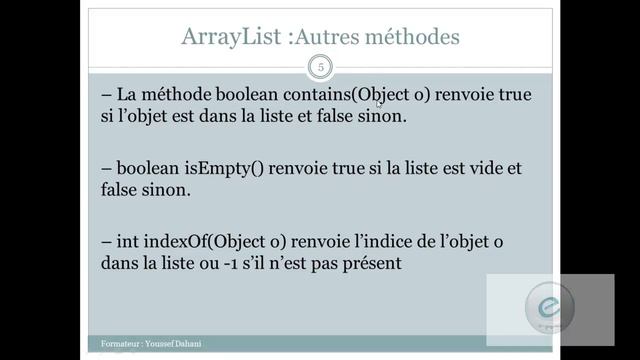 Java : ArrayList смотреть онлайн