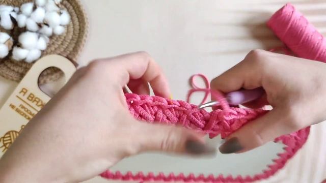 Как связать детский рюкзак из шнура. Рюкзак крючком. Узоры для вязания крючком. смотреть онлайн