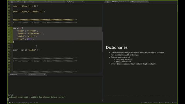 Python Dictionaries (intro) other data structures - (2021-06-012) - [May 2021 Cohort] смотреть онлайн