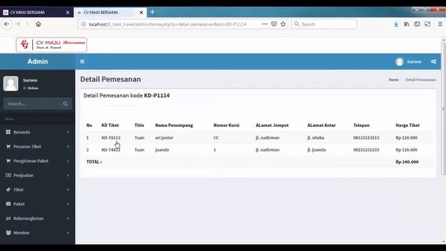 Project aplikasi e-booking tiket travel PHP & Mysql смотреть онлайн