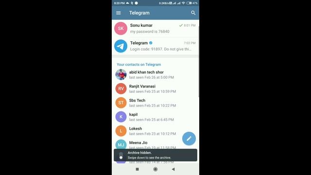 Telegram Pe Archive Chat Ko Wapas Kaise Laye | Archive Message Get Back смотреть онлайн