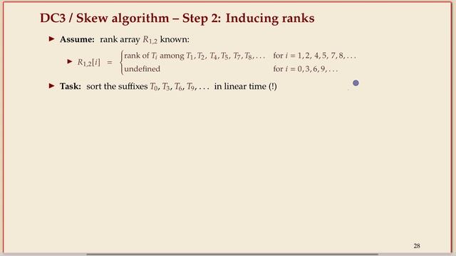 COMP526 (Fall 2022) 6-7 §6.6 Linear time suffix sorting - Overview смотреть онлайн