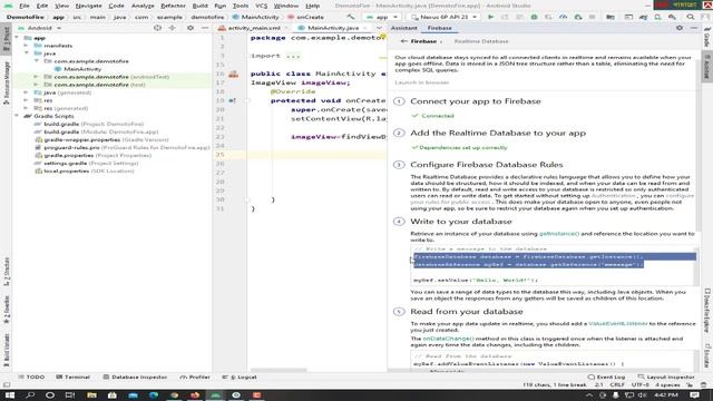 How to retrieve Url image from firebase in android studio easy example смотреть онлайн