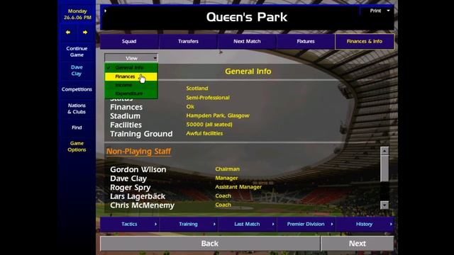 Success With Any Club - Championship Manager 99/00