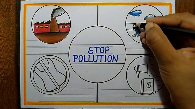 National Pollution Control Day Poster Drawing |Stop pollution drawing| Types of pollution drawing смотреть онлайн