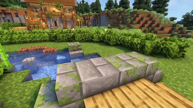 Minecraft - How to Build a Nether Portal with a Peaceful Garden - Tutorial смотреть онлайн