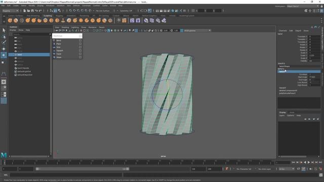 How to Use Deformers in Maya смотреть онлайн