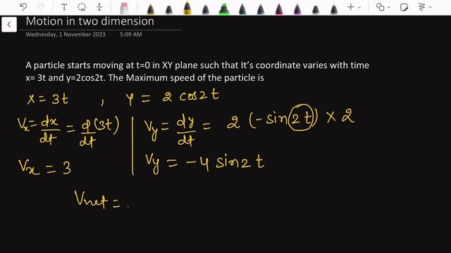 A particle start moving at equals to 0 in XY plane such that its coordinate varies with time x= 2t смотреть онлайн