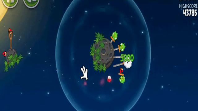 Angry Birds Space - Pig Bang 1-2 / 3 stars смотреть онлайн
