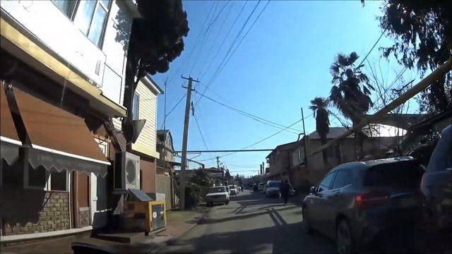 Улица Куйбышева от улицы Мира до Взлетной, Адлер, Сочи 14.02.2018, зима, февраль смотреть онлайн