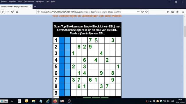 Sudoku Trainer Technieken (6) - Empty Block Line (1) смотреть онлайн